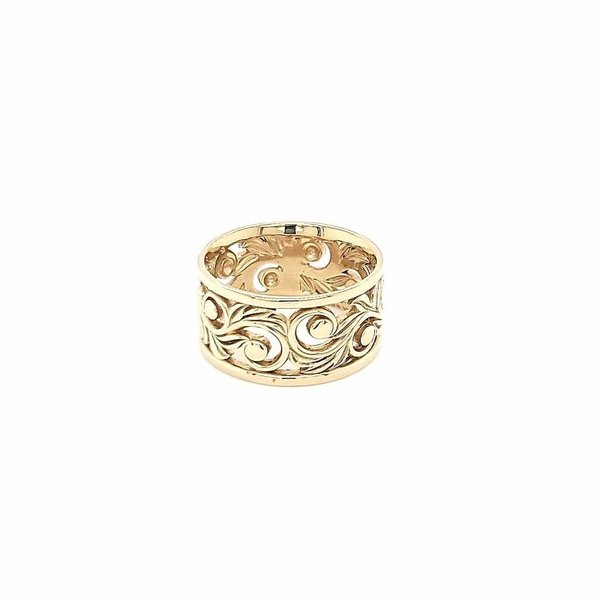 14KY Heritage Scroll Ring 6