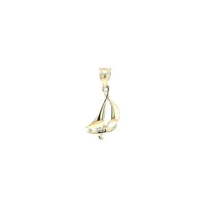 14K Yellow Gold GC Original Sailboat Charm