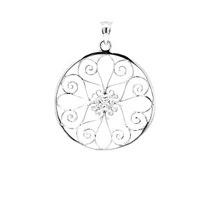 Sterling Silver 5 King Gate Pendant