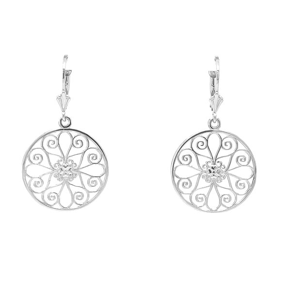 Sterling Silver 5 King Gate Earrings