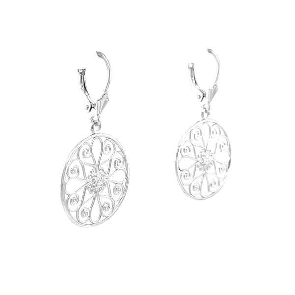 Sterling Silver 5 King Gate Earrings