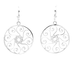 Sterling Silver Pirate Gate Earrings