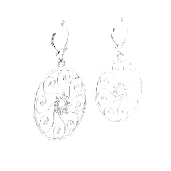 Sterling Silver Pirate Gate Earrings