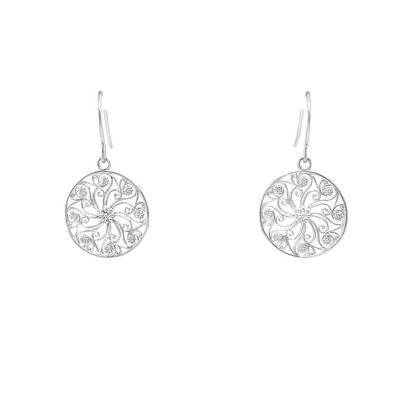 Sterling Silver Market Gate Earrings