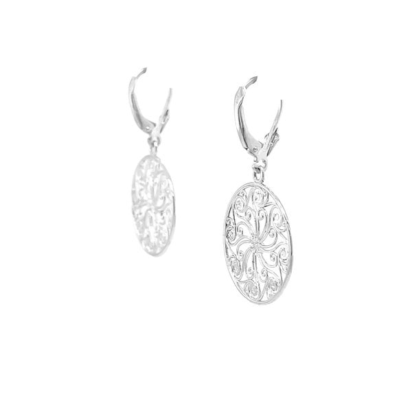 Sterling Silver Market Gate Earrings