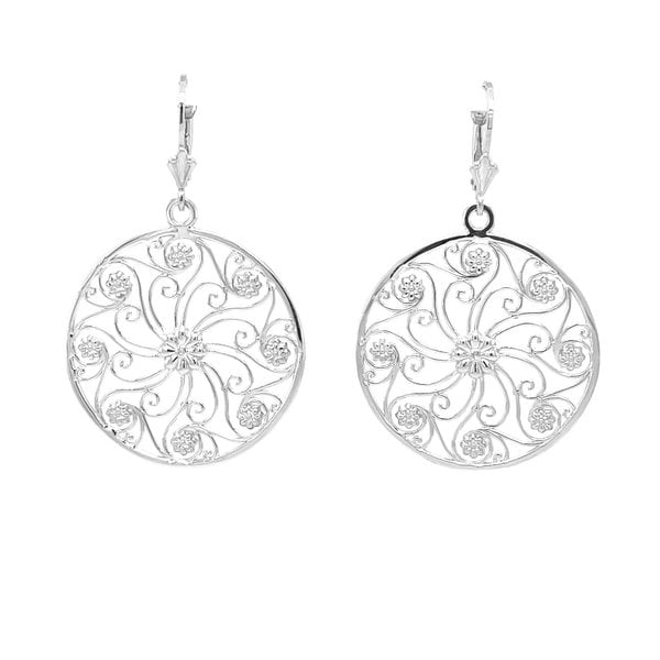 Sterling Silver Market Gate Earrings