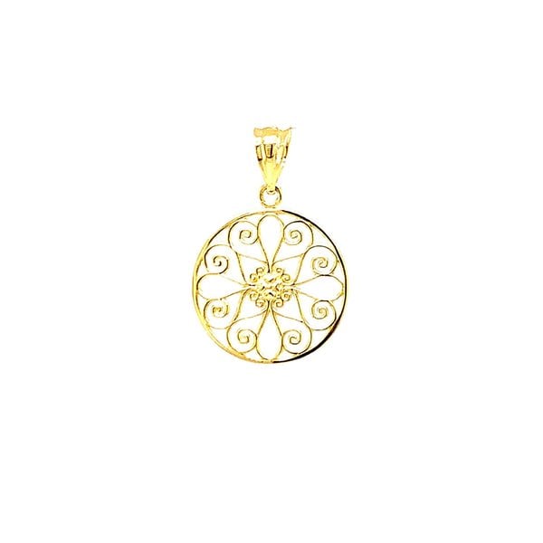 14K Yellow Gold 5 King Gate Pendant