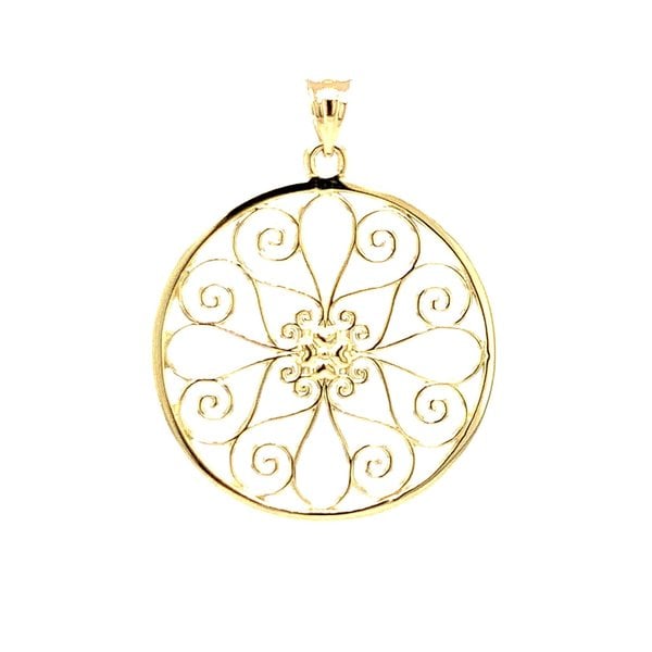 14K Yellow Gold 5 King Gate Pendant