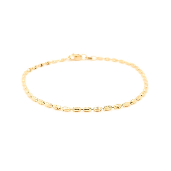 14K Solid Italian Yellow Gold Rolo Chain Bracelet – Sterling Forever