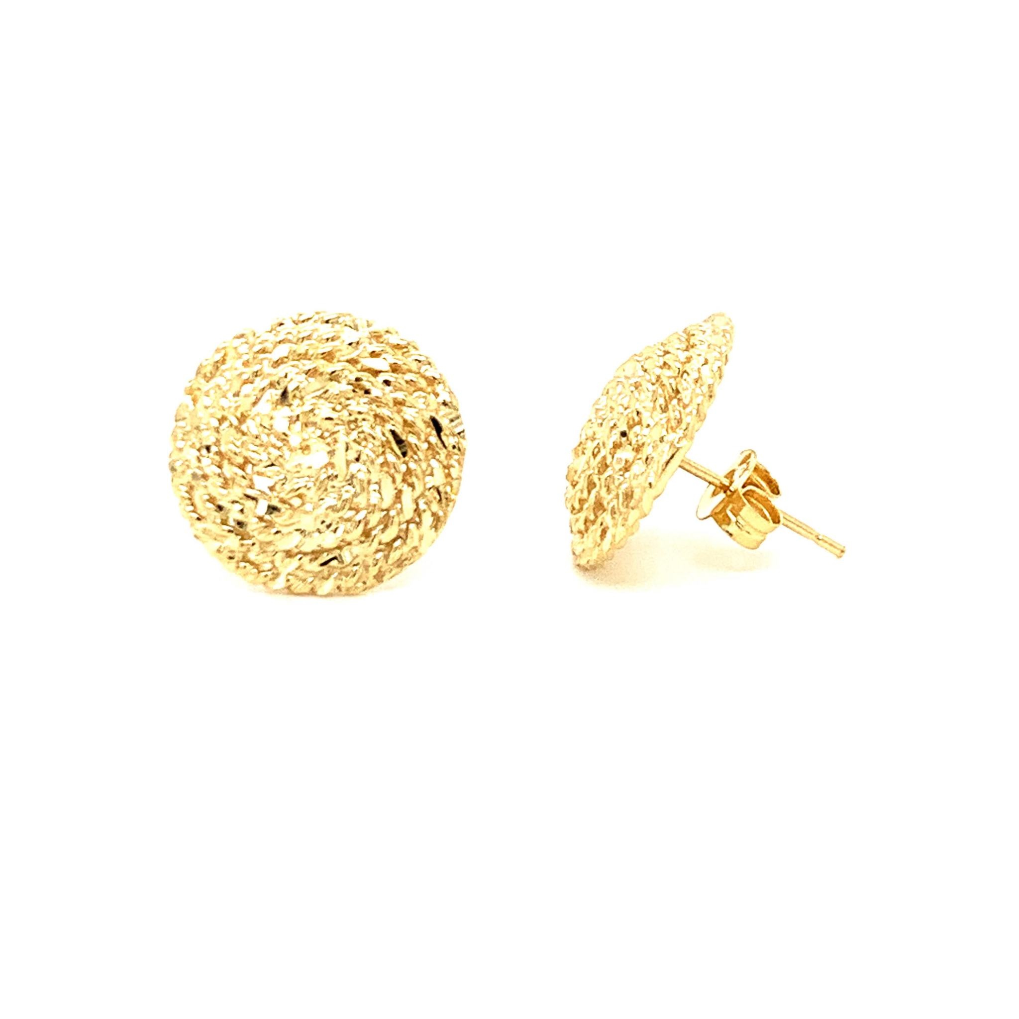 【STONEHENgE】Message〜14K I Love You Earrings F0176 StoneHenge Crossing 14K One Touch Earrings SA24C60K 14K Rose