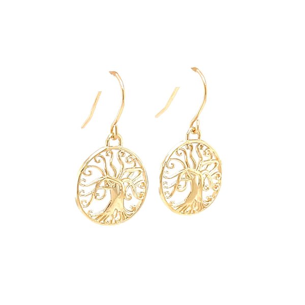 14K Yellow Gold GC Original Angel Oak Dangle Earrings