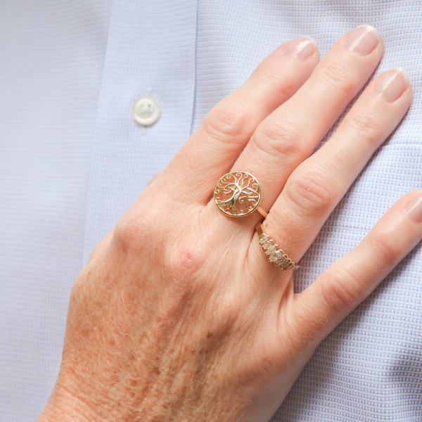 14K Yellow Gold GC Original Angel Oak Ring