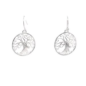 SS GC Angel Oak Dangle Earrings