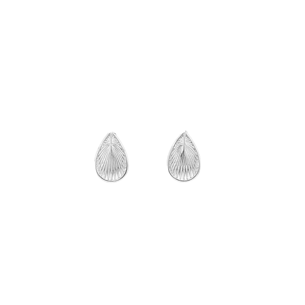 Sterling Silver GC Palmetto Leaf Post Earring