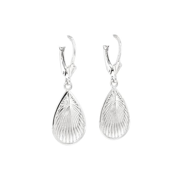 Sterling Silver GC Palmetto Leaf Dangle Earring