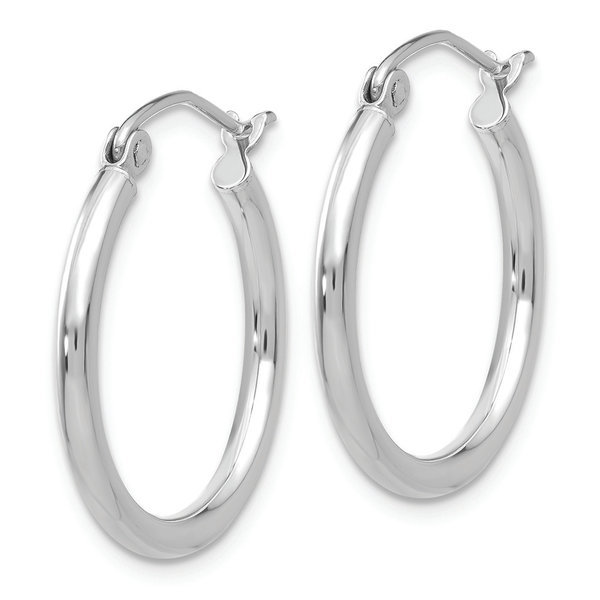 14KW 2mm Polished Hoops