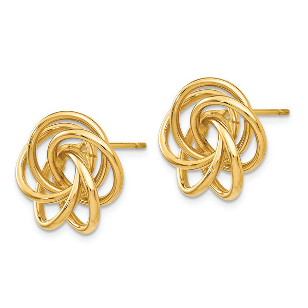 14KY Love Knot Post Earrings