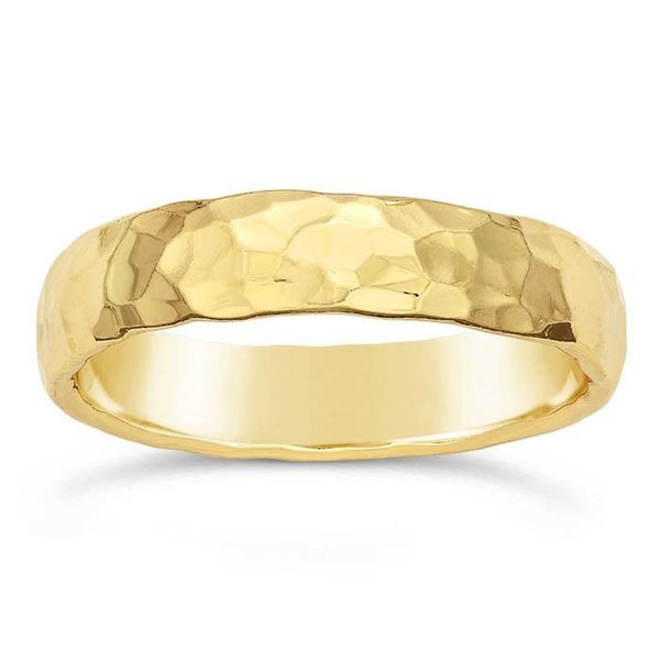 Gold Filled 4.2mm Hammered Ring