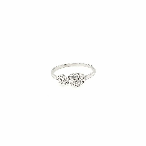 Sterling Silver Sideways Pineapple Ring