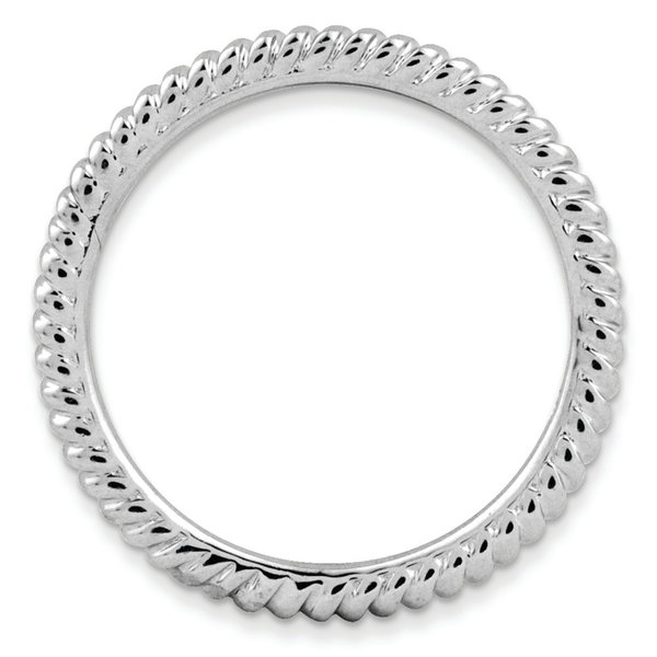Sterling Silver Stackable Twisted Band