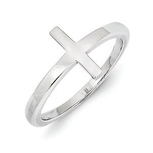 SS Sideways Cross Ring