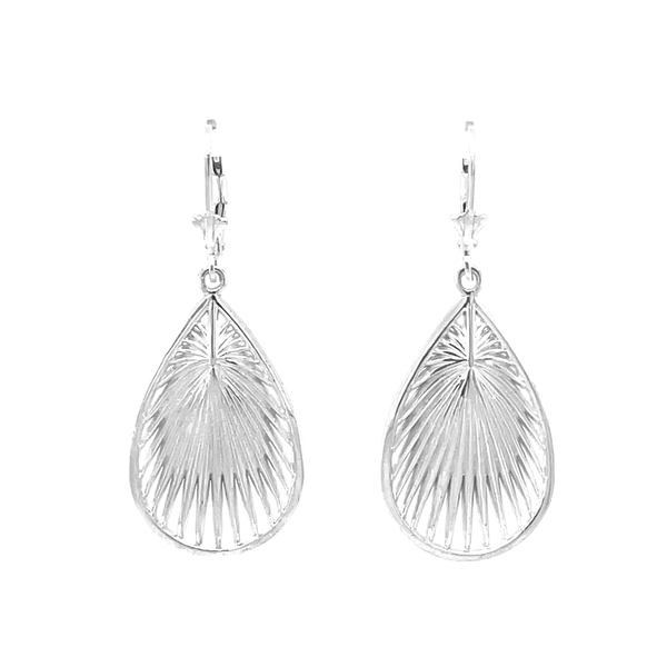 Sterling Silver GC Palmetto Leaf Dangle Earring