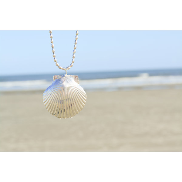 Sterling Silver GC Large Shell Pendant