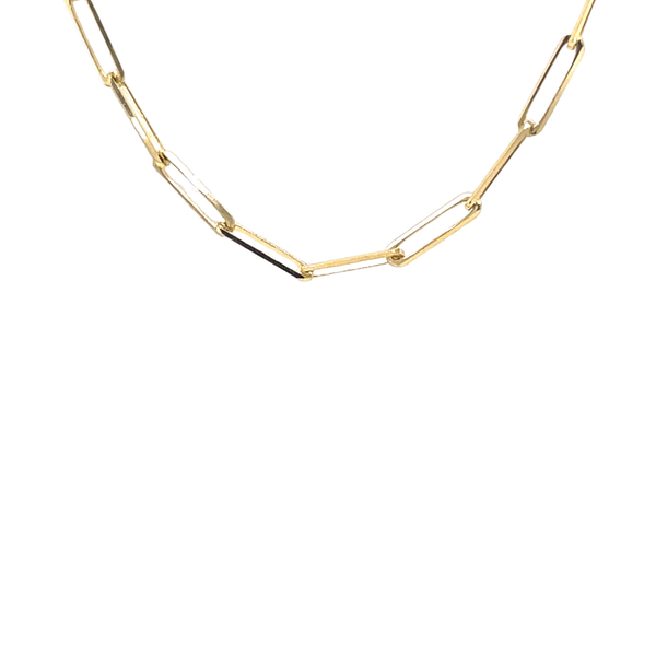 14K Yellow Gold 2.7mm Paperclip 4.6g Necklace 18"