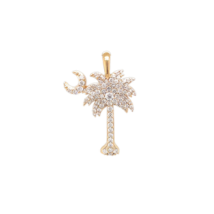 14k Yellow Gold Diamond Charm Clip Necklace – Hedges Designs