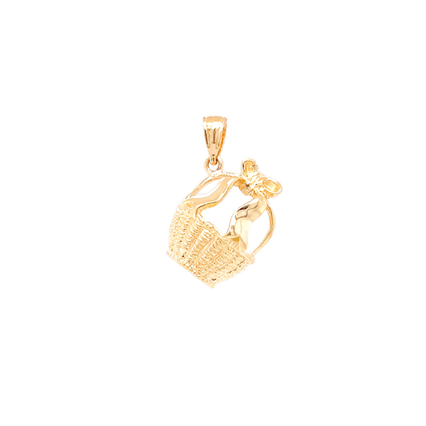 14K Yellow Gold GC Original Basket with Bow Charm
