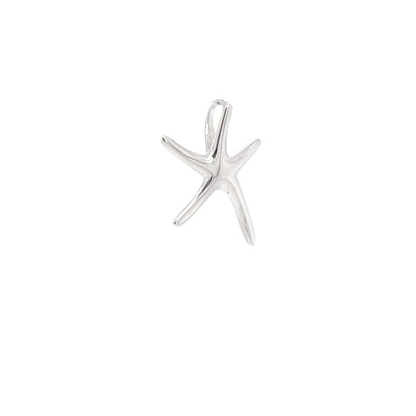 Sterling Silver Starfish Pendant with Hidden Bail