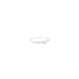 14K White Gold Favorite Diamond Stackable Ring