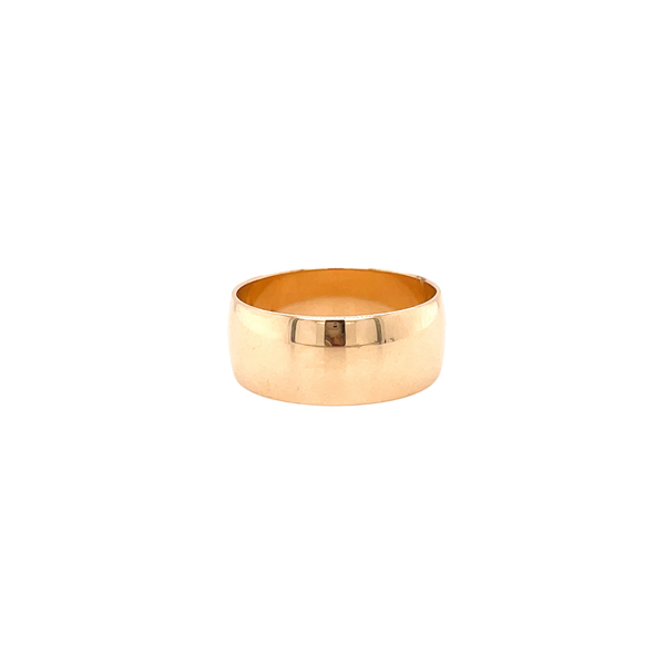 14K Yellow Gold 8mm Polished Band Size 7.75