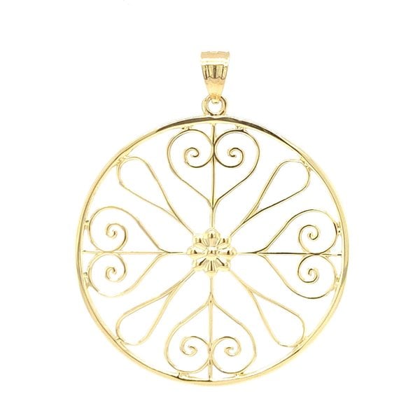 14K Yellow Gold Thomas Bennett House Gate Pendant