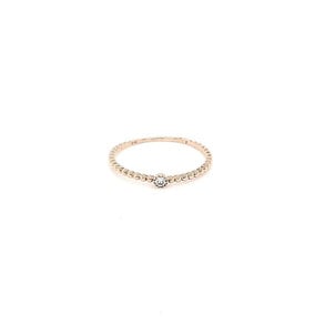 14KR Favorite Stackable Ring Dia .03ct Sz 7
