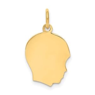 14KY Small Boy Head Silhouette 27 Gauge