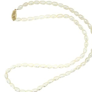 GC Originals 14K Yellow 4-4.5mm Rice Pearl Necklace