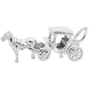 SS Horse & Carriage Charm 27.93 mm x 8.96 mm