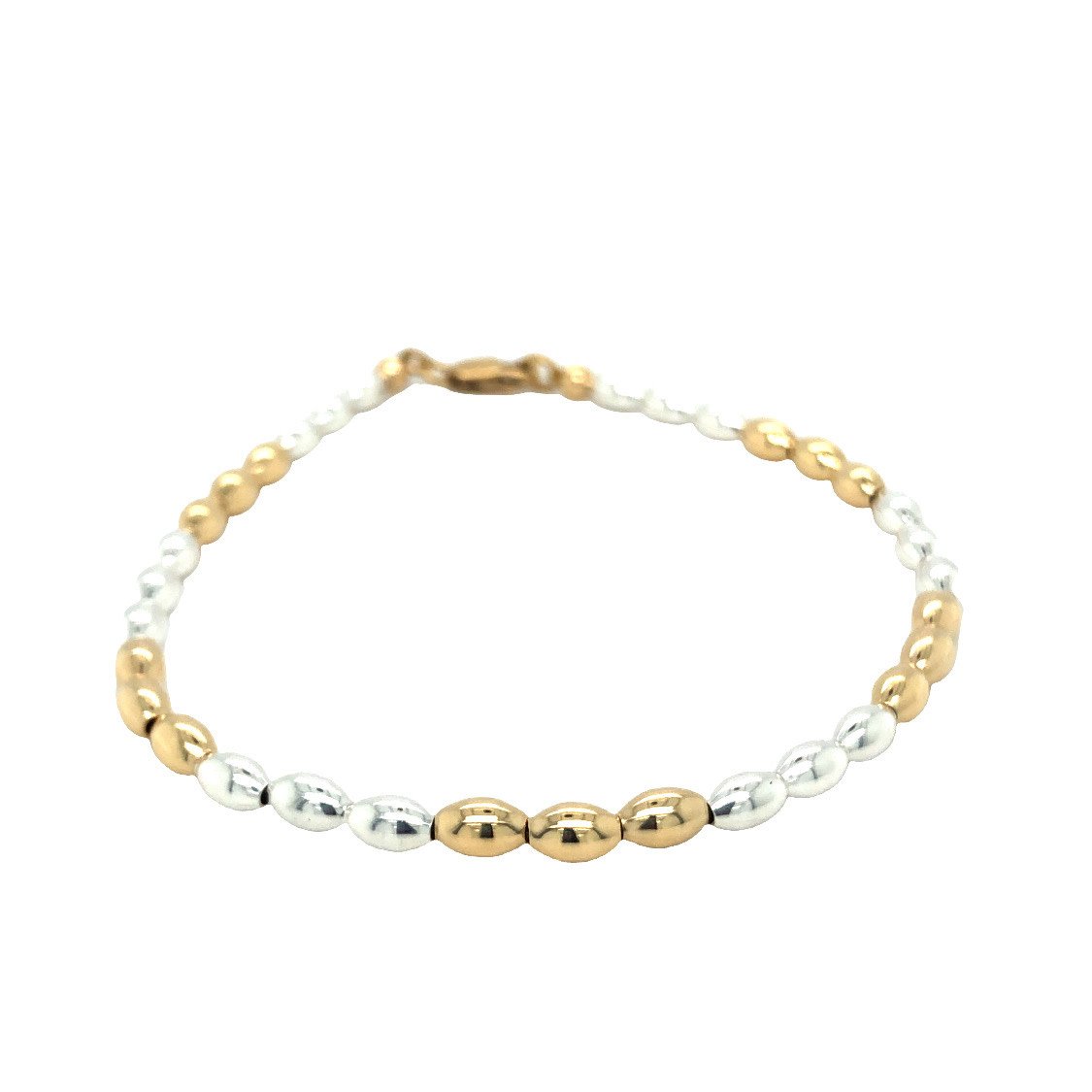 GF Chas Rice Bead Bracelet - Gold Creations