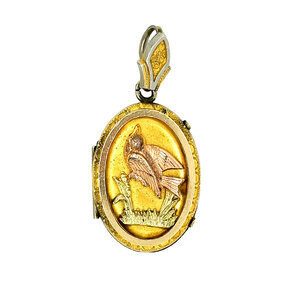 GF/RF Victorian Bird Locket 45x21mm