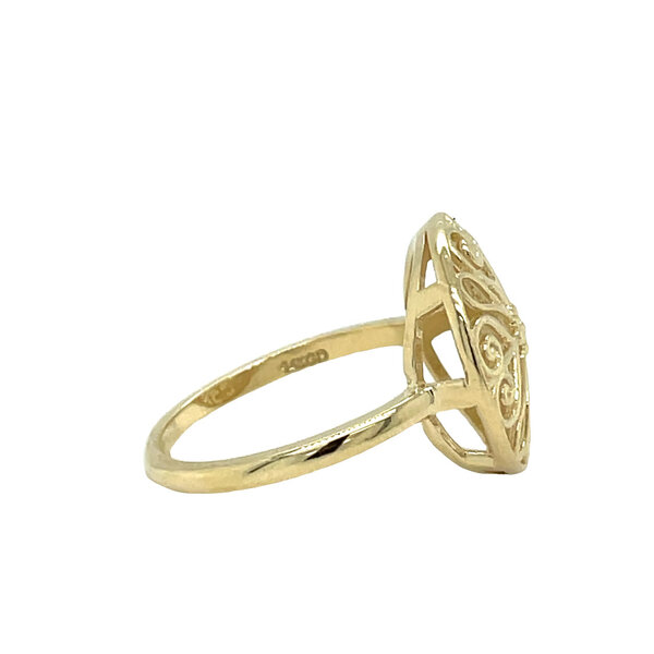 14K Yellow Gold Thomas Bennett Gate Ring