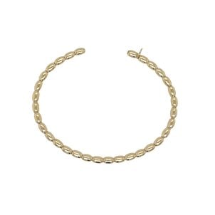 Gold Filled Medium Rice Bead Cuff