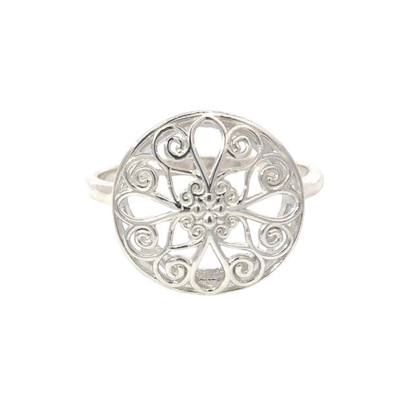 Sterling Silver 5 King Gate Ring