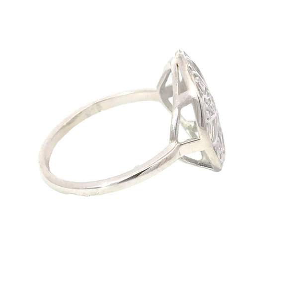 Sterling Silver 5 King Gate Ring