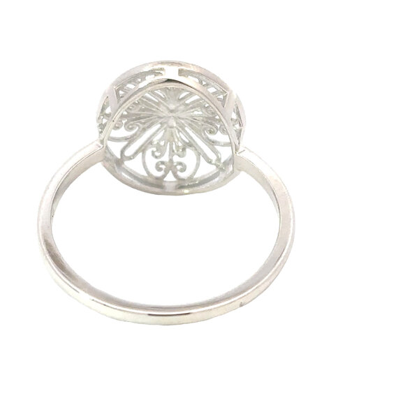 Sterling Silver Rainbow Row Gate Ring