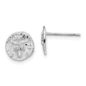 Sterling Silver Mini Sand Dollar Post Earring