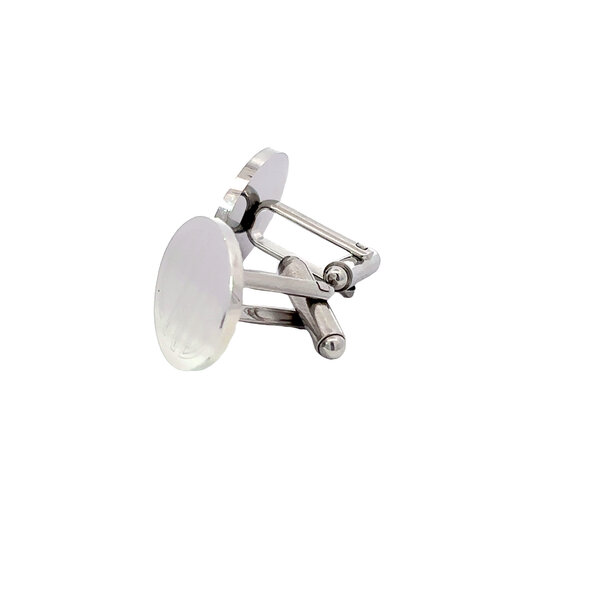 Sterling Silver Cuff Links with Machine Engarving