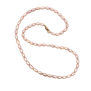 GF 4.5-5mm Pink Rice Pearl Necklace