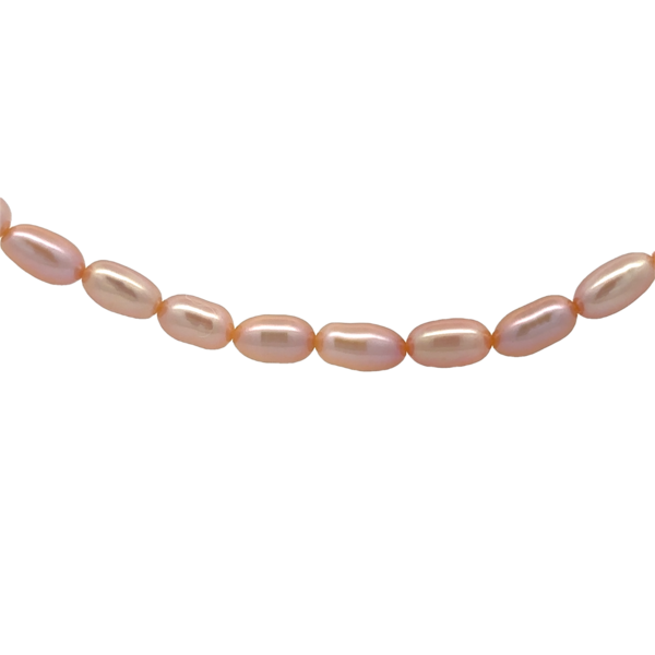 Gold Filled 4.5-5mm Pink Rice Pearl Necklace