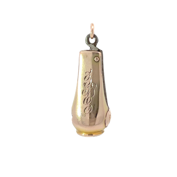 Gold Filled Victorian .10ct Sapphire Filigree Cigar Cutter 40x15.5mm
